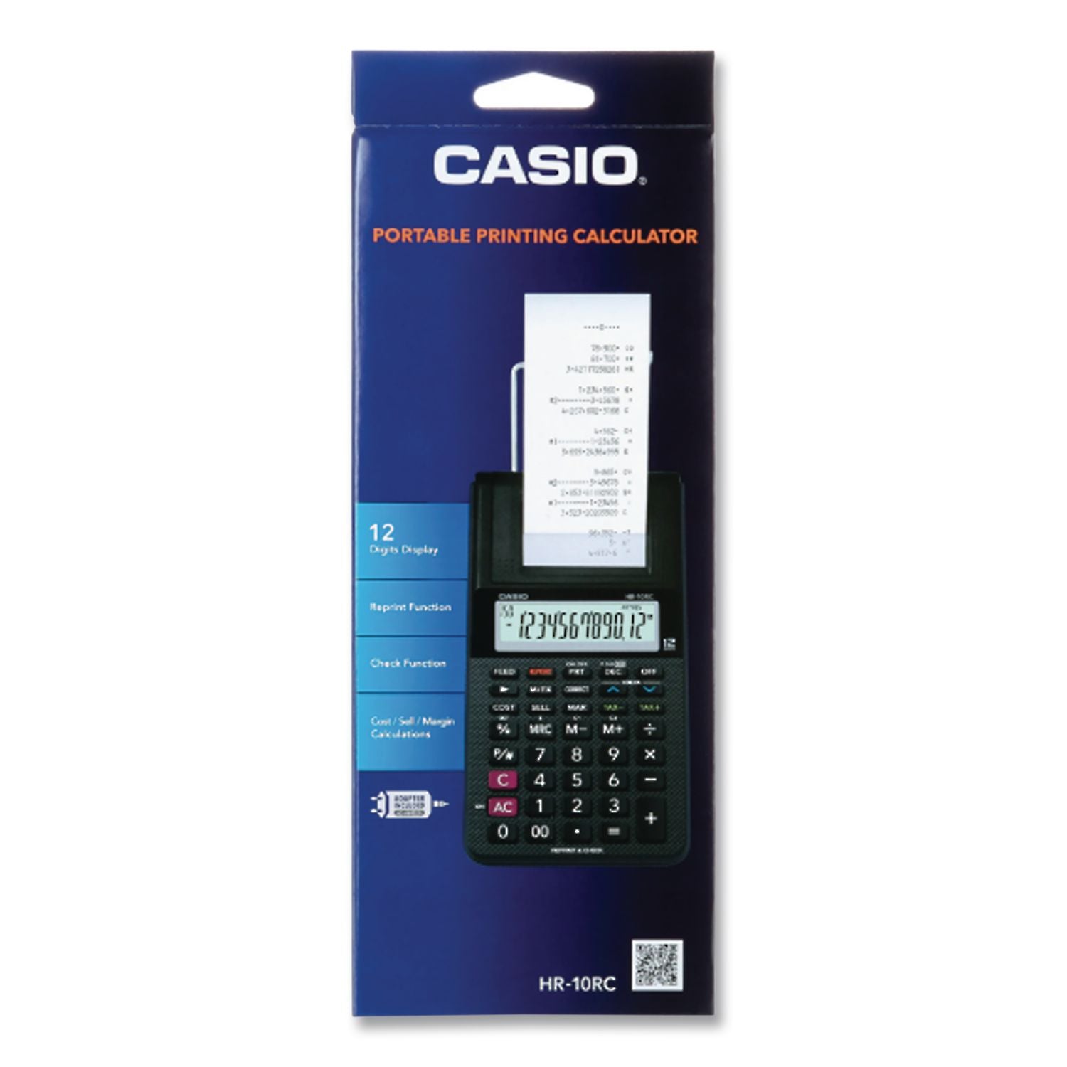 HR-10RC Handheld Portable Printing Calculator, Black Print, 1.6 Lines/Sec