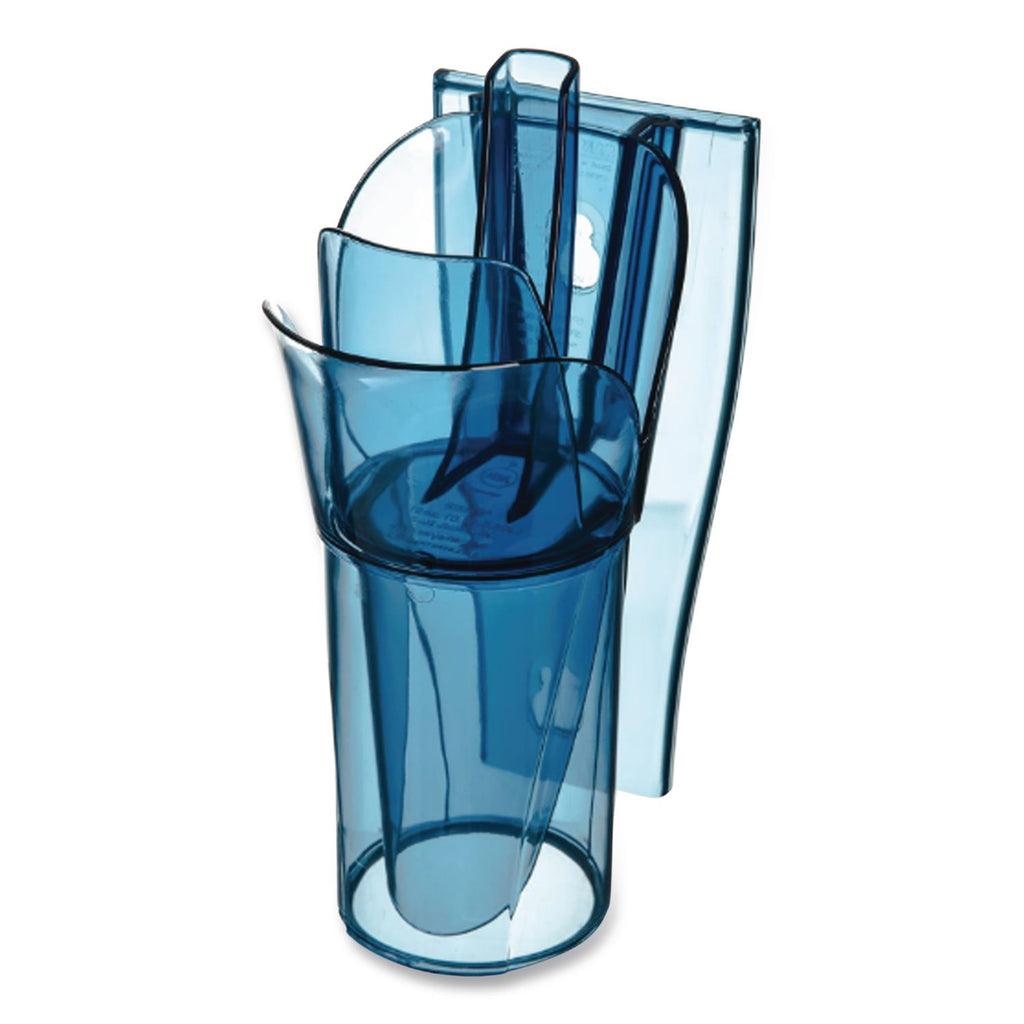 Saf-T-Scoop and Guardian System for Ice Machines, 6-10 oz, Transparent Blue