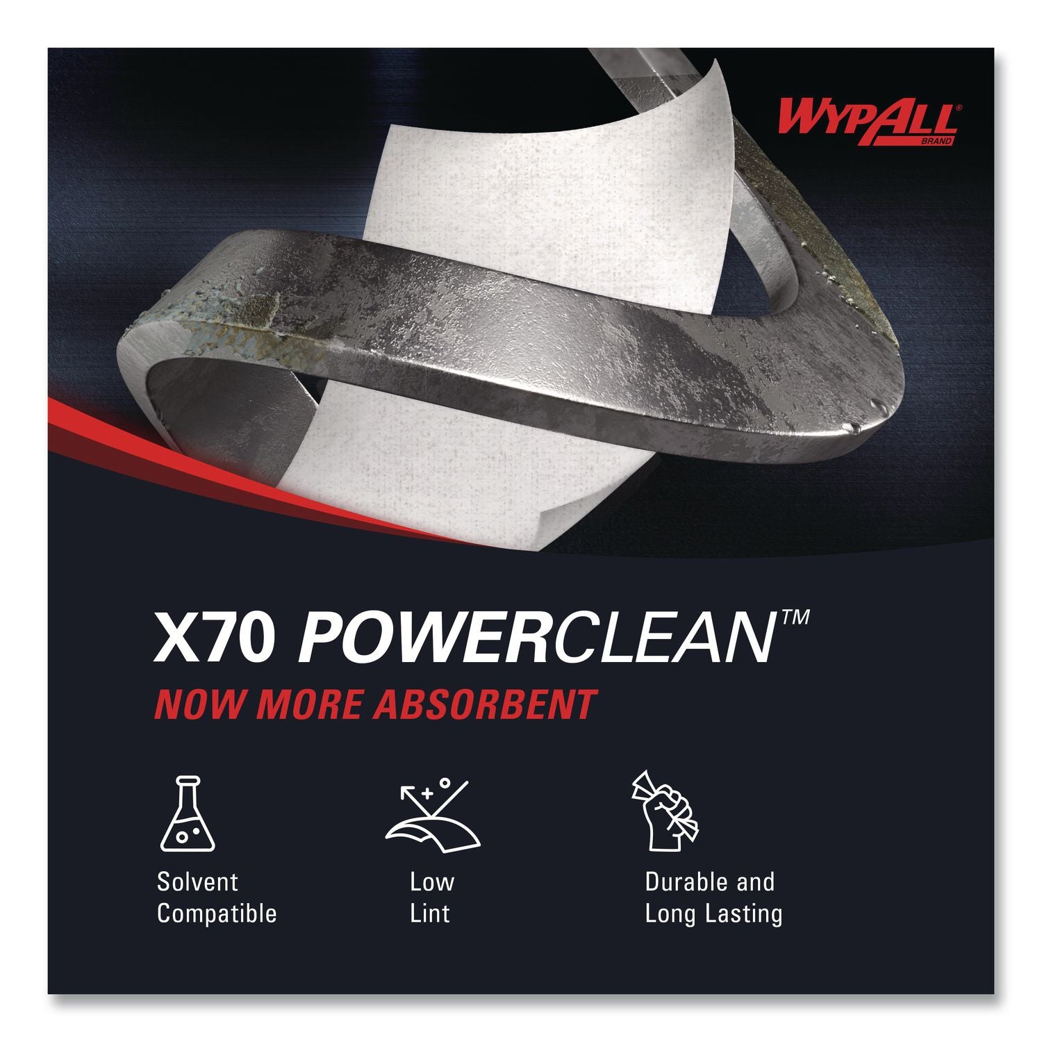 X70 Cloths, 12.5 x 16.8, White 200/Carton