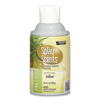 Champion Sprayon SPRAYScents Metered Air Freshener Refill, Pina Colada, 7 oz Aerosol Spray, 12/Carton