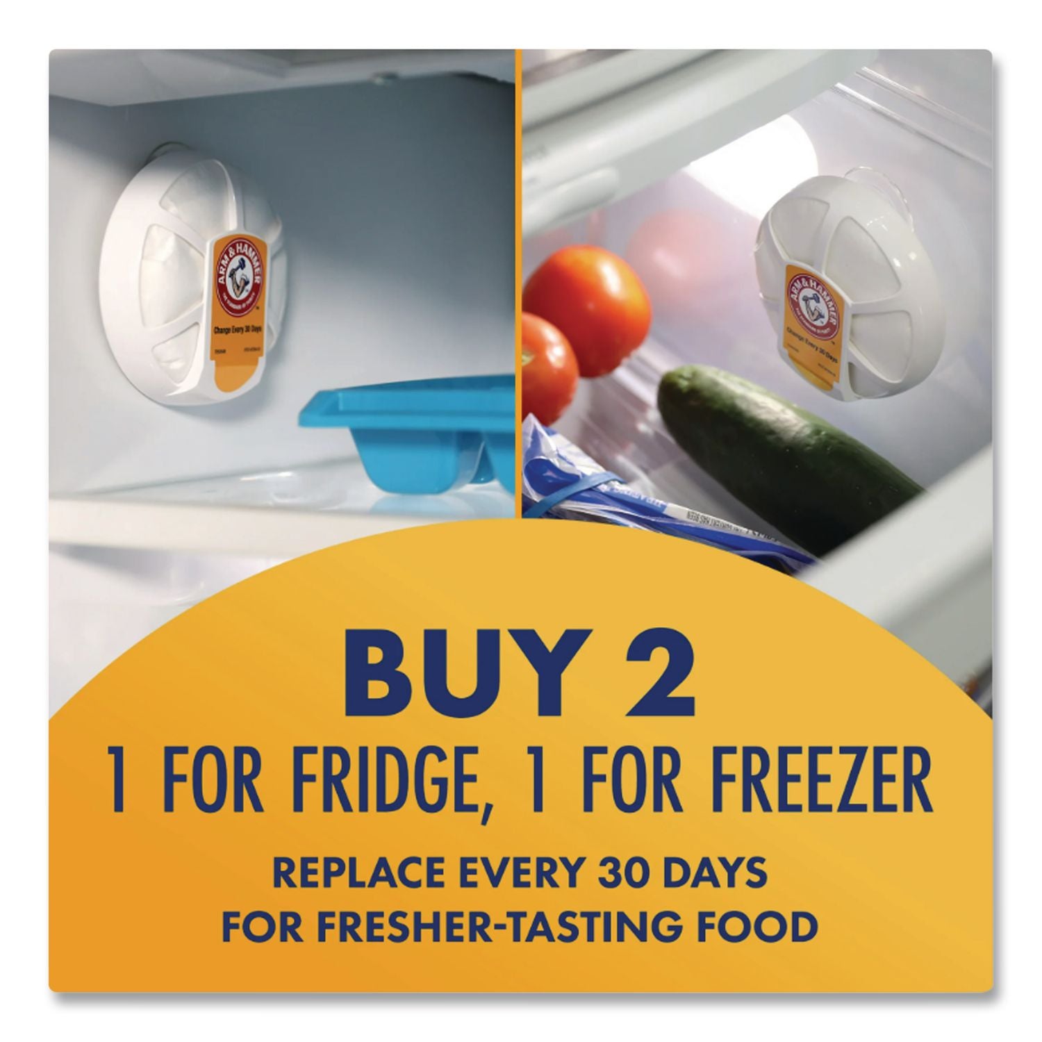Fridge Fresh Baking Soda, Unscented, 5.5 oz, 8/Carton