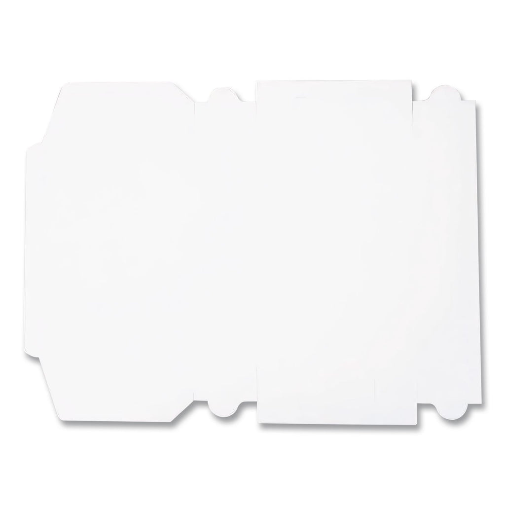 White One-Piece Non-Window Bakery Boxes, 1/4-Sheet Cake Box, 14 x 10 x 4, White, Paper, 100/Carton