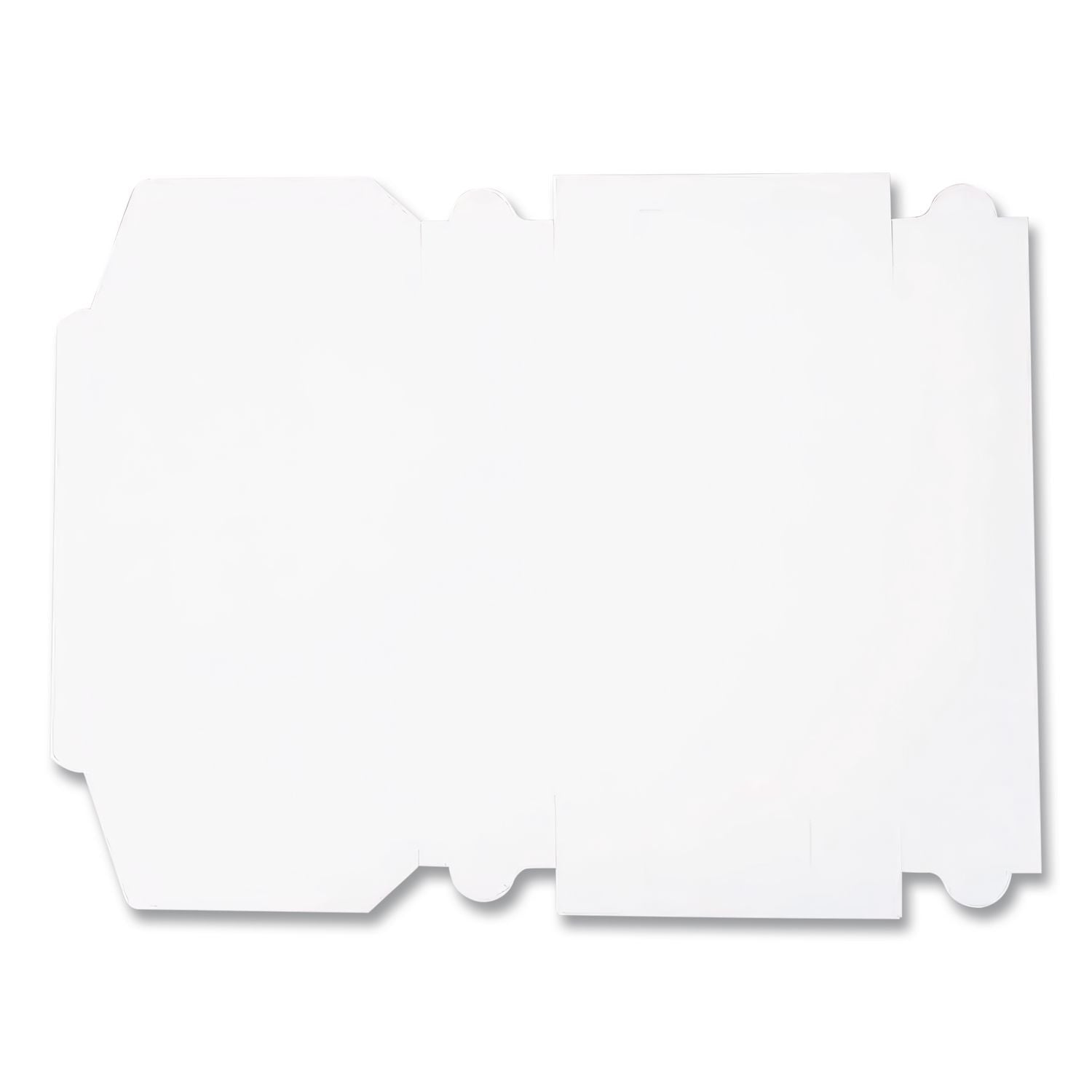 White One-Piece Non-Window Bakery Boxes, 1/4-Sheet Cake Box, 14 x 10 x 4, White, Paper, 100/Carton