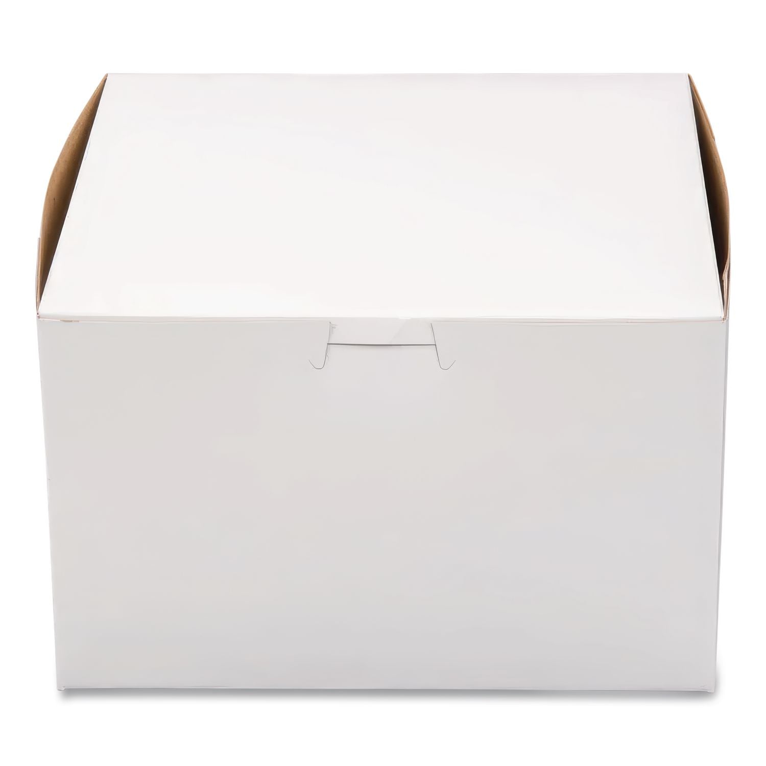 White One-Piece Non-Window Bakery Boxes, 8 x 8 x 5, White, Paper, 100/Carton