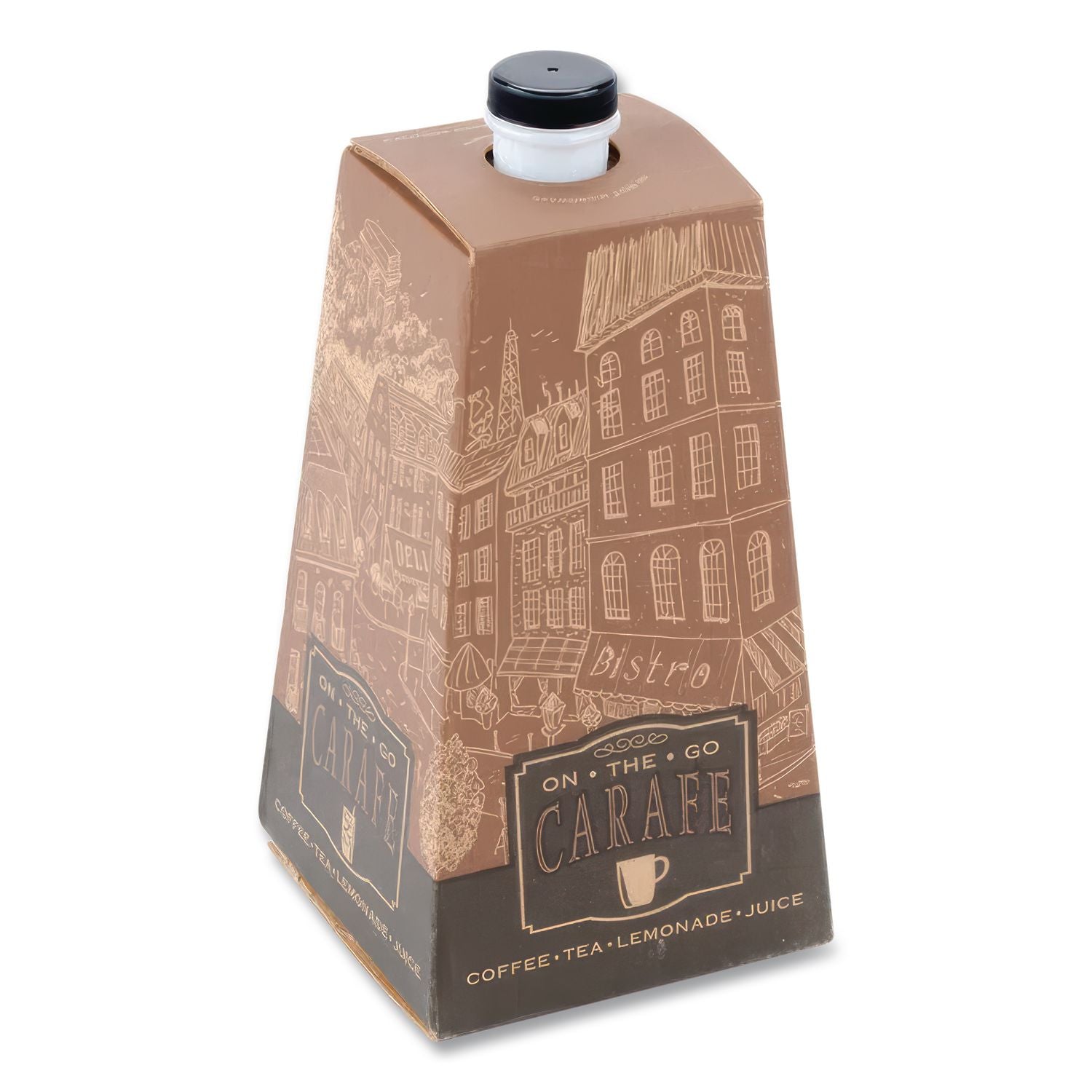 On-the-Go Carafe, 96 oz, Multicolor, 16/Carton