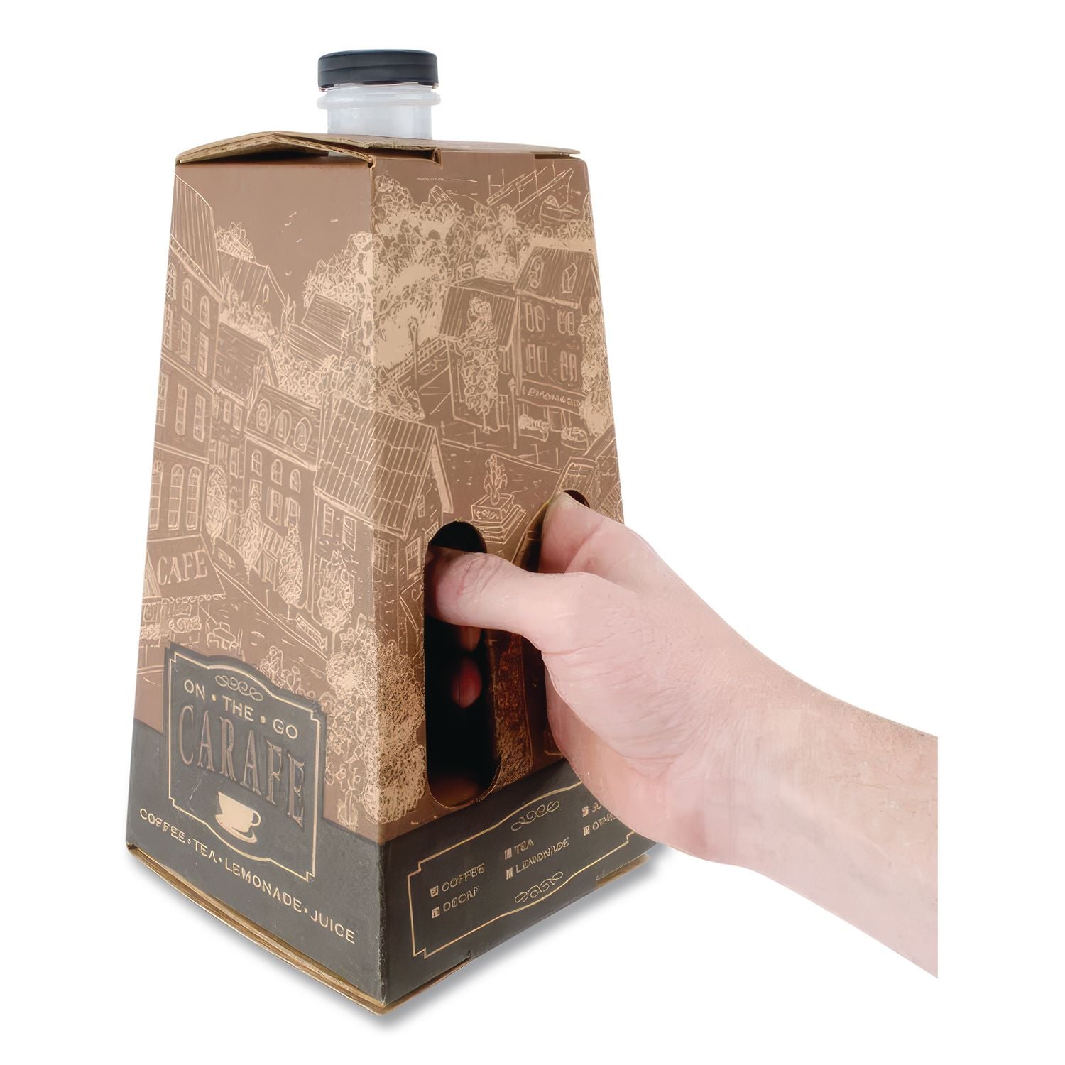 On-the-Go Carafe, 96 oz, Multicolor, 16/Carton