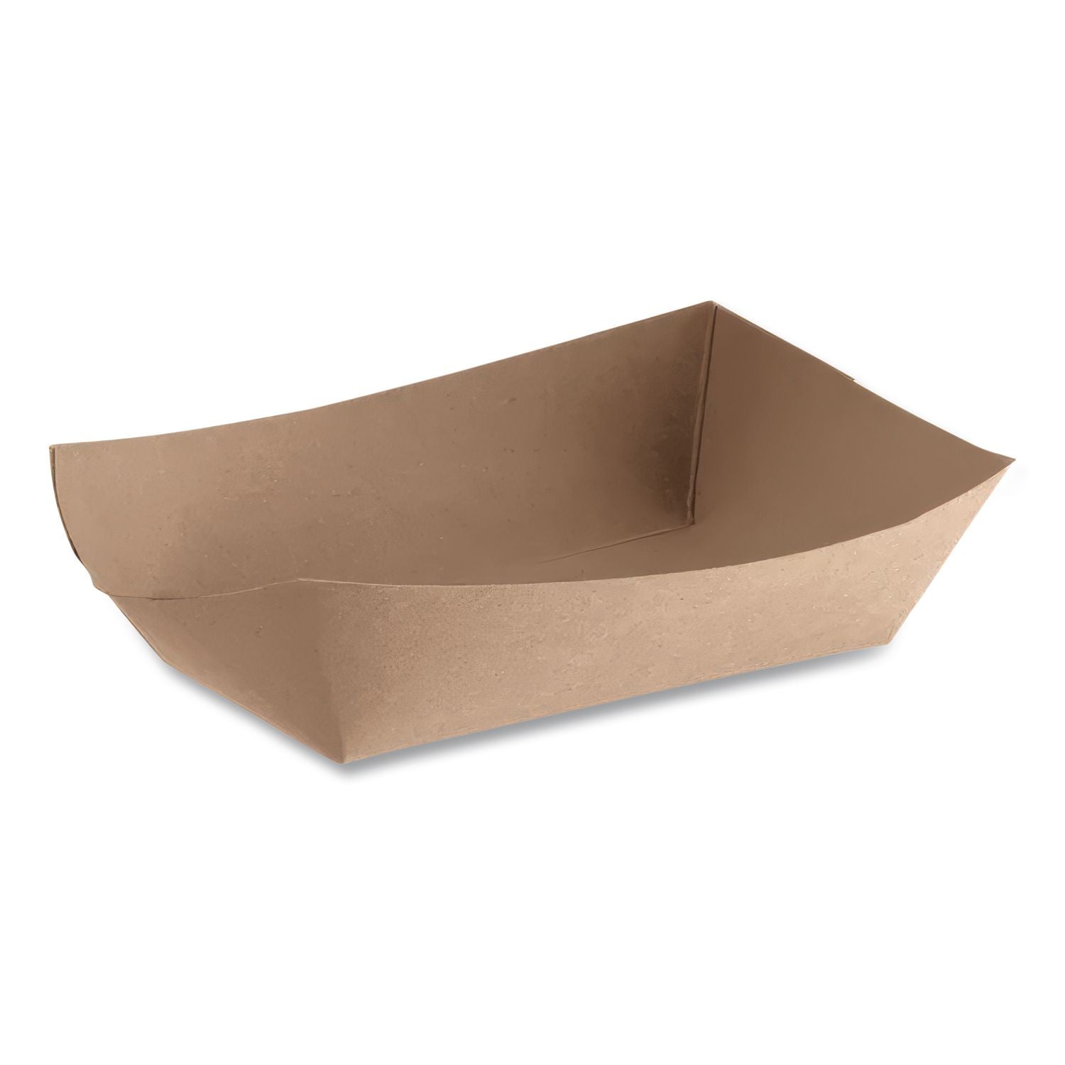 Eco Food Trays, 1 lb Capacity, Brown Kraft, Paper, 1,000/Carton