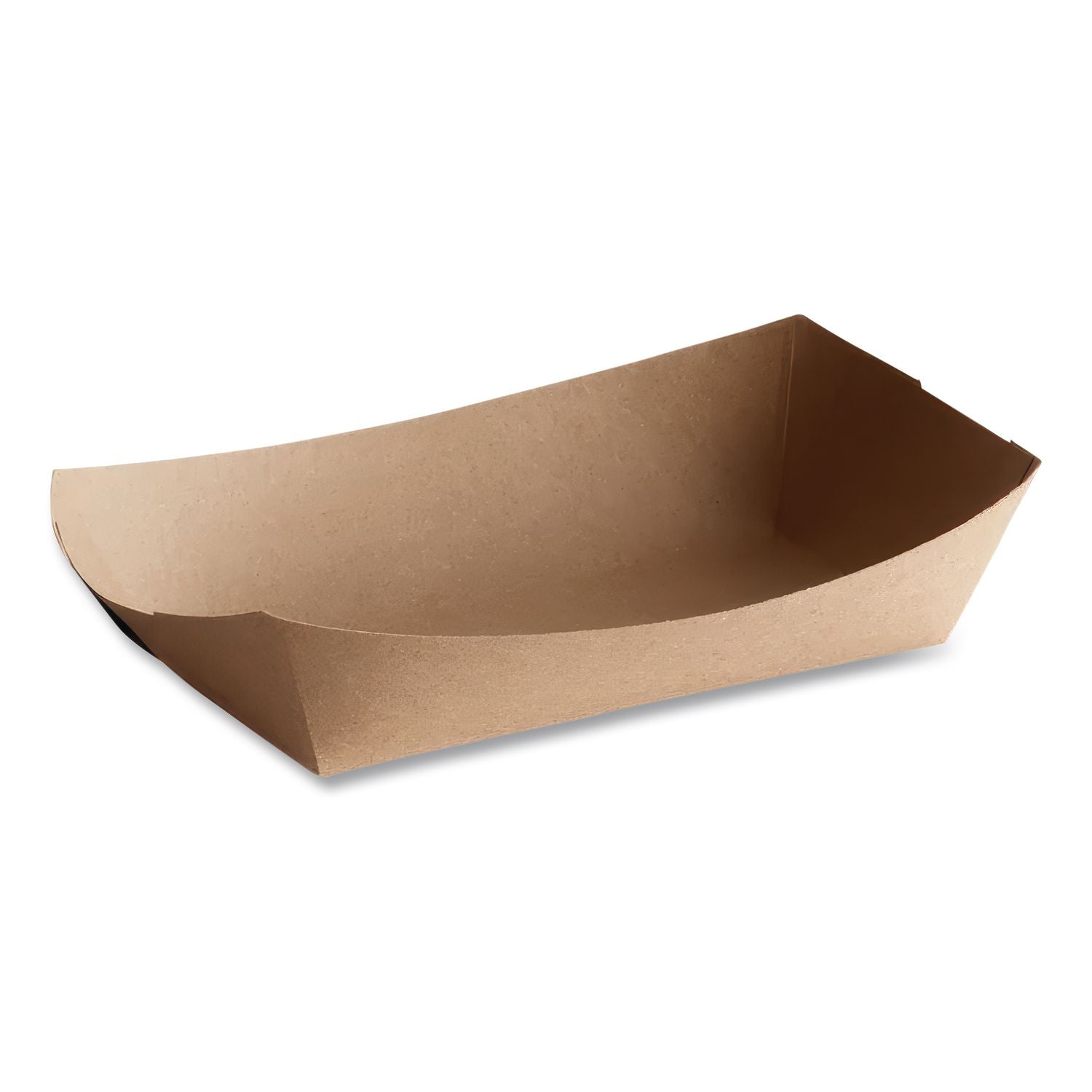 Eco Food Trays, 5 lb Capacity, Brown Kraft, Paper, 500/Carton