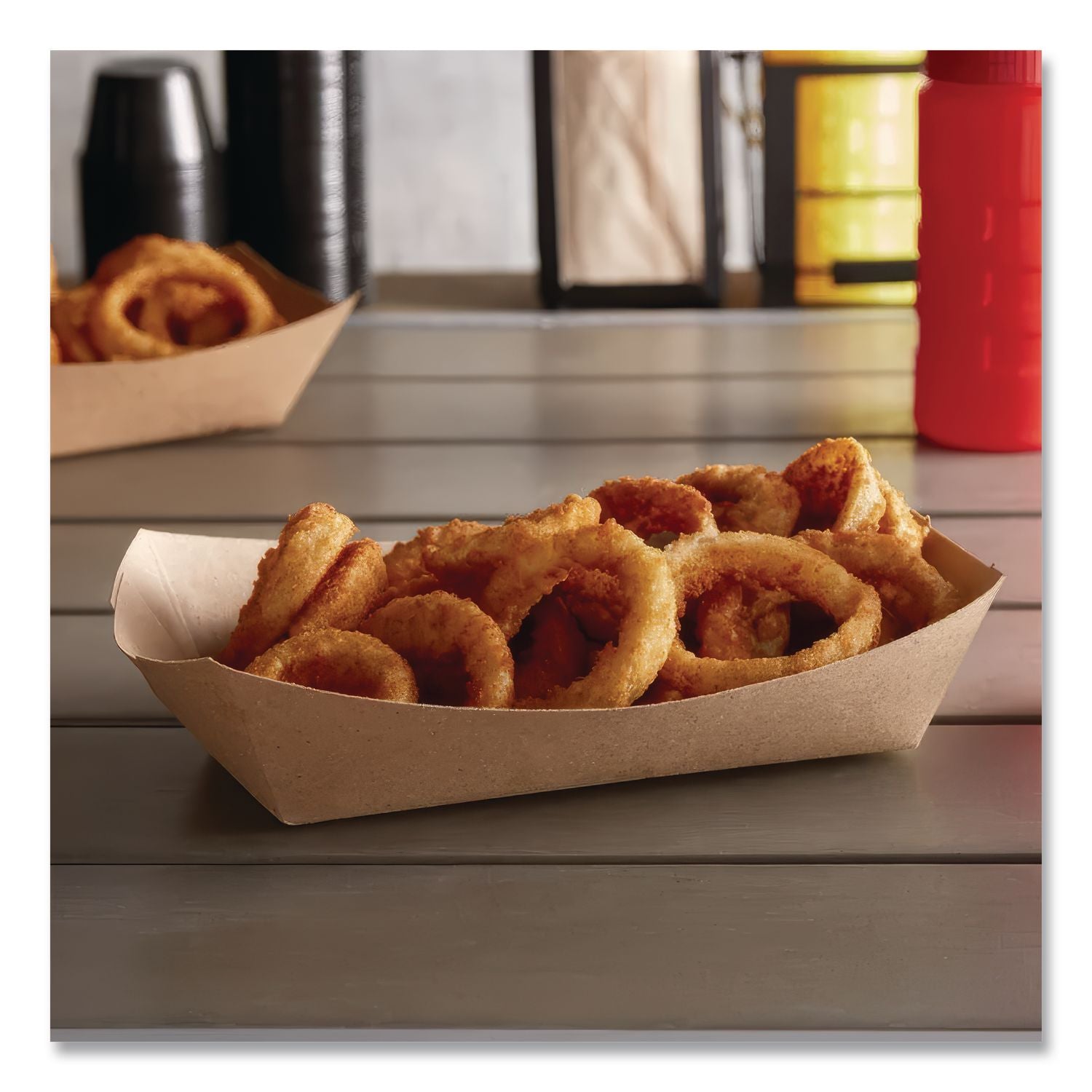 Eco Food Trays, 5 lb Capacity, Brown Kraft, Paper, 500/Carton