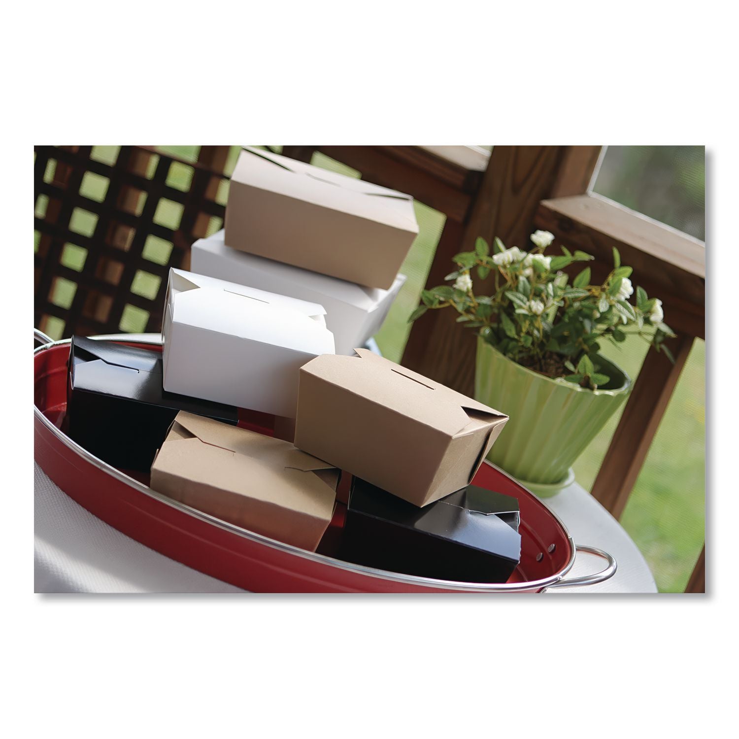 ChampPak Carryout Boxes, #1, 4.38 x 3.5 x 2.5, Kraft, Paper, 450/Carton