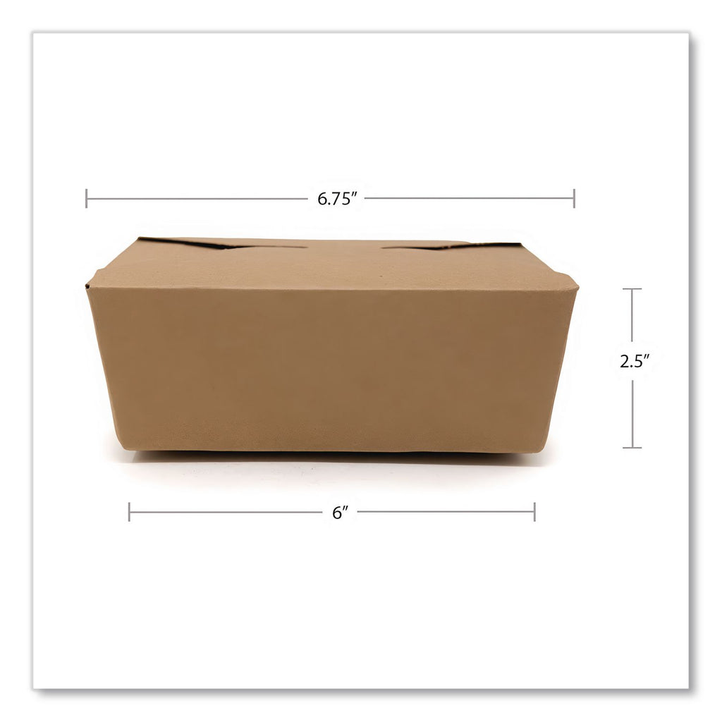 ChampPak Carryout Boxes, #8, 6 x 4.75 x 2.5, Kraft, Paper, 300/Carton