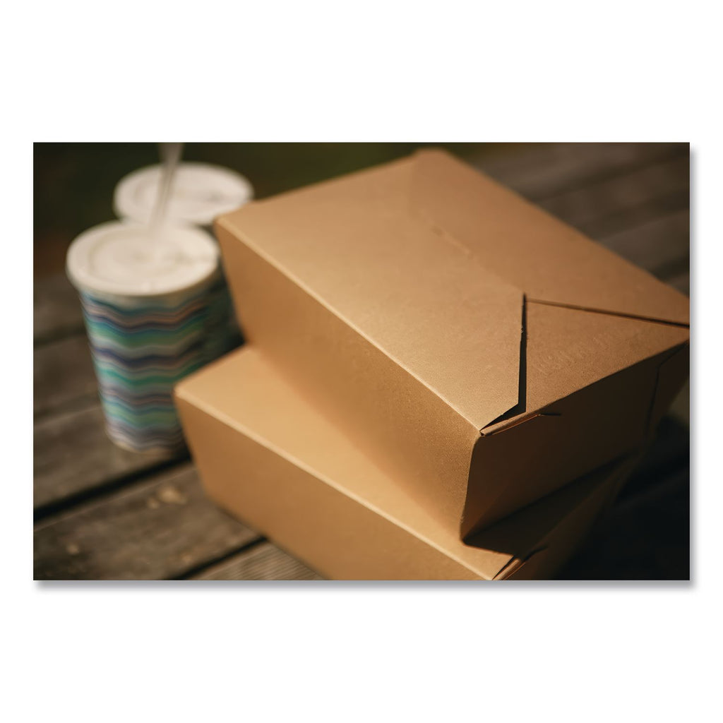 ChampPak Carryout Boxes, #8, 6 x 4.75 x 2.5, Kraft, Paper, 300/Carton