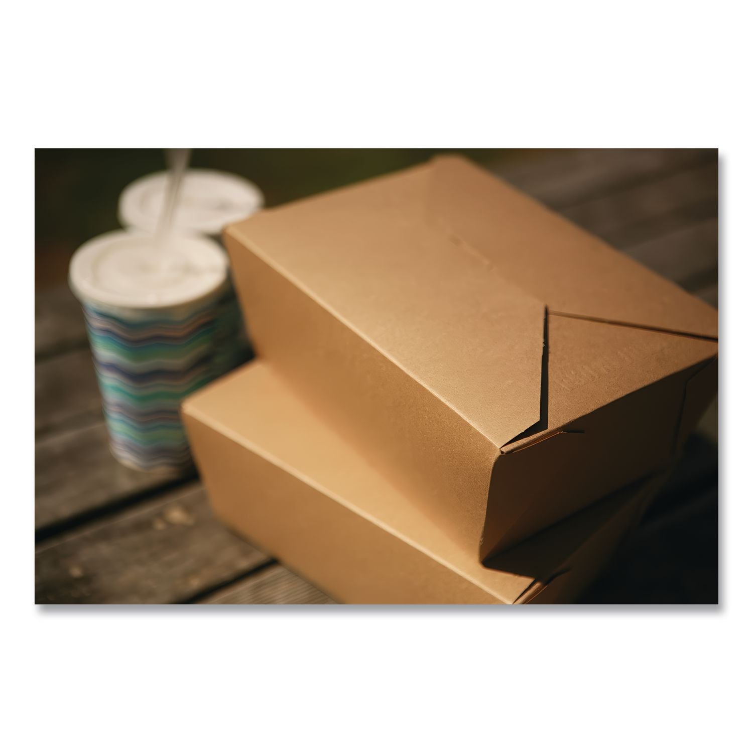ChampPak Carryout Boxes, #8, 6 x 4.75 x 2.5, Kraft, Paper, 300/Carton