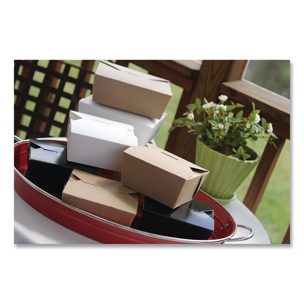 ChampPak Carryout Boxes, #8, 6 x 4.75 x 2.5, Kraft, Paper, 300/Carton