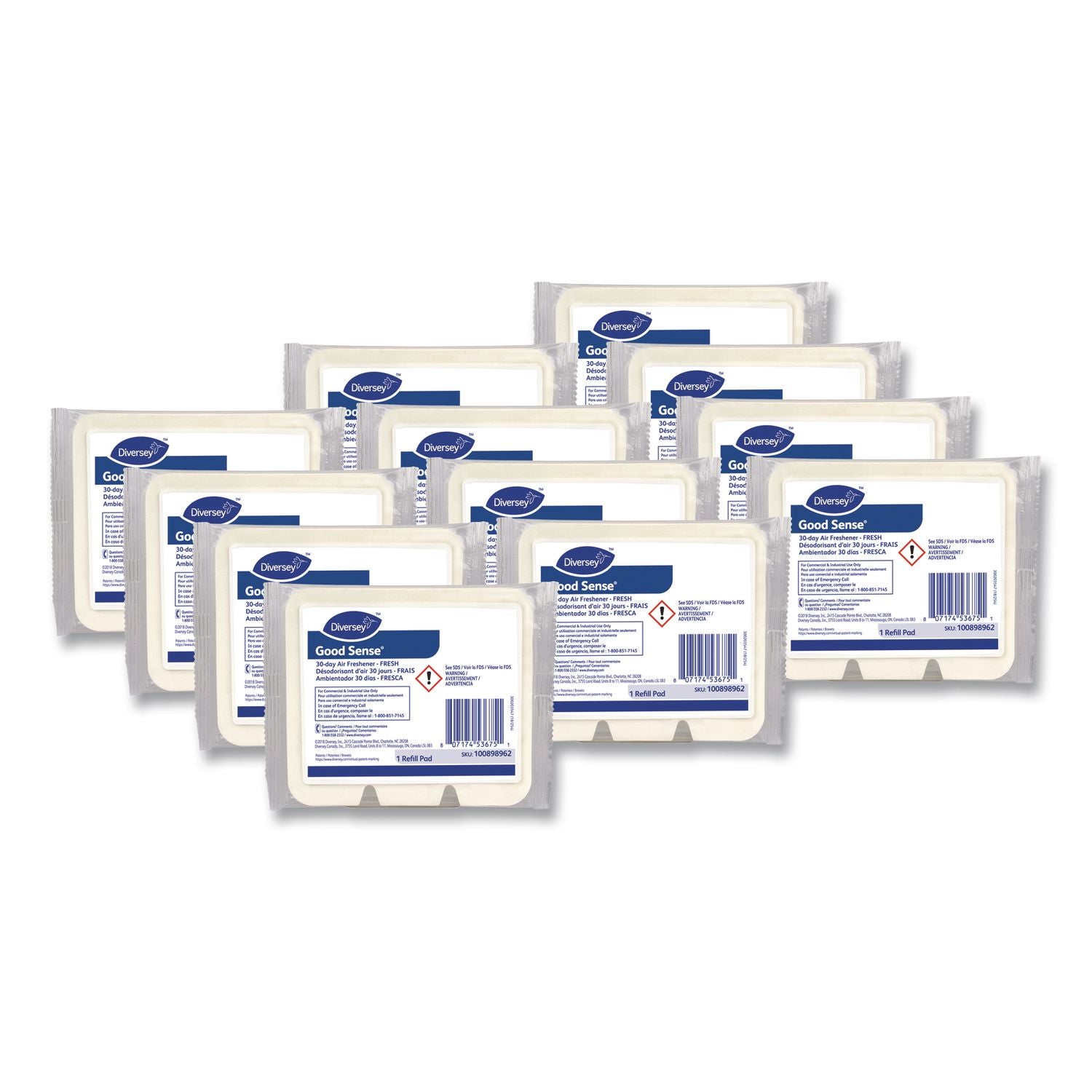 Good Sense 30-Day Air Freshener, Fresh, 12/Carton