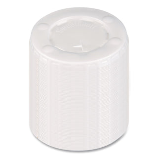 Straw-Slot Cold Cup Lids, Fits 10 oz Cups, Clear, 100/Pack