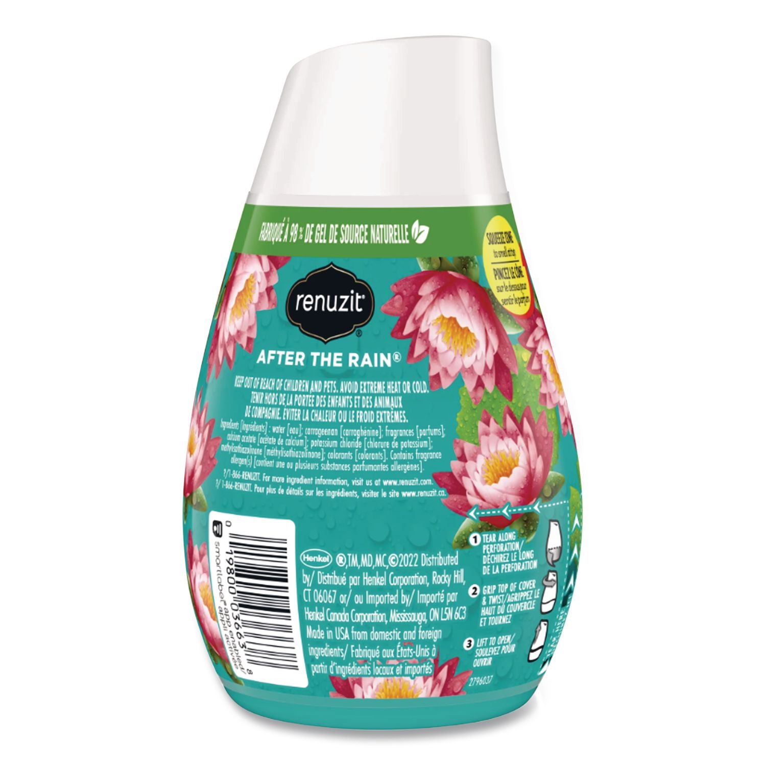 Adjustables Air Freshener, After the Rain Scent, 7 oz Solid, 12/Carton