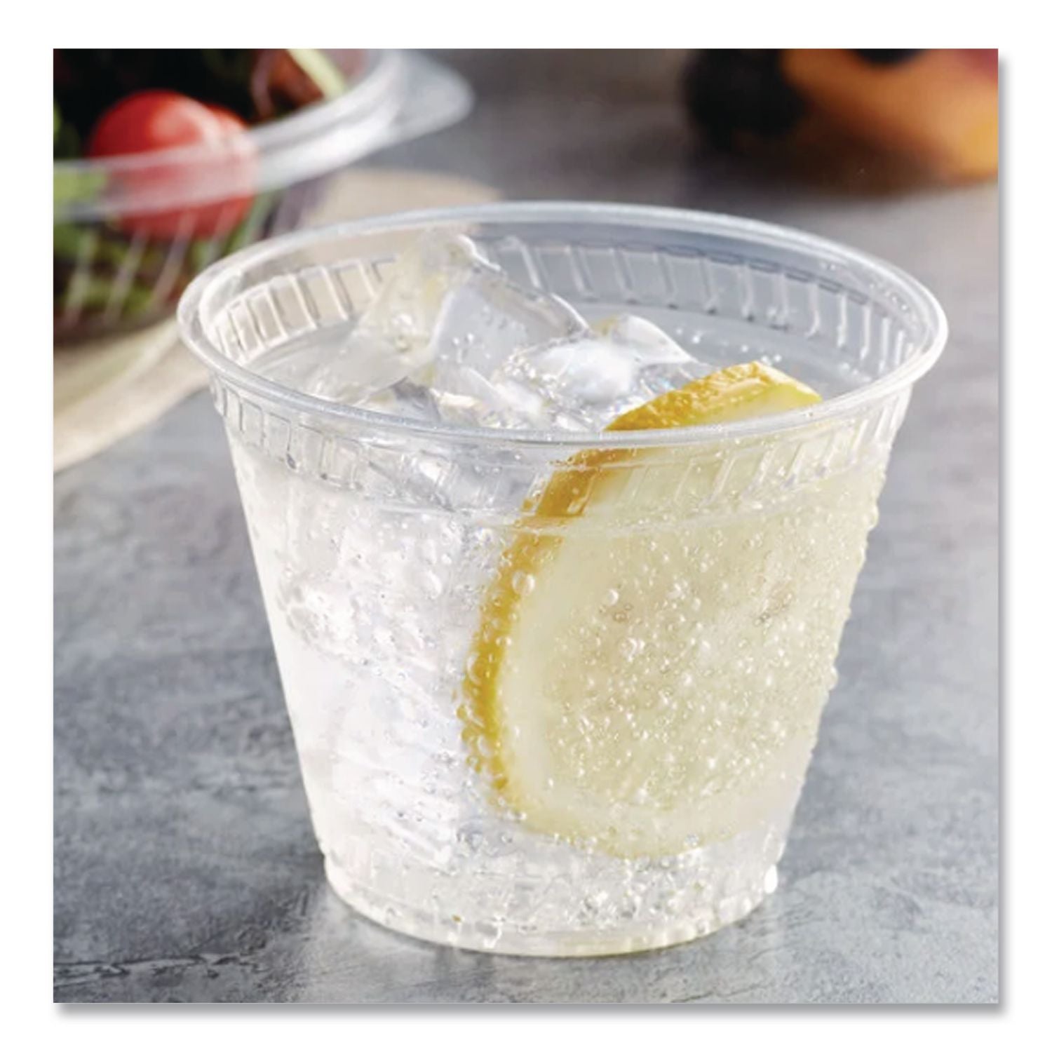 Greenware Cold Drink Cups, 9 oz, Clear, Old Fashioned, 50/Sleeve, 20 Sleeves/Carton