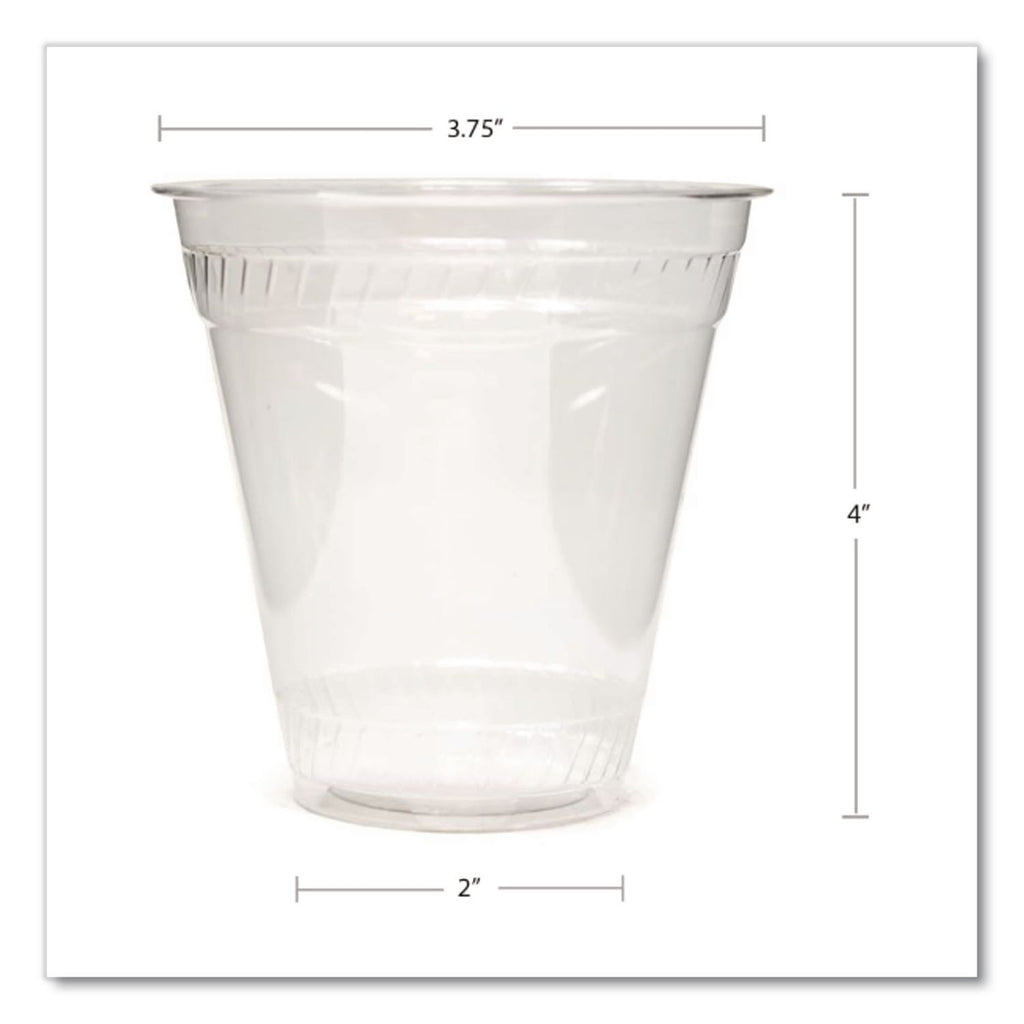 Greenware Cold Drink Cups, 12 oz to 14 oz, Clear, Squat, 1,000/Carton