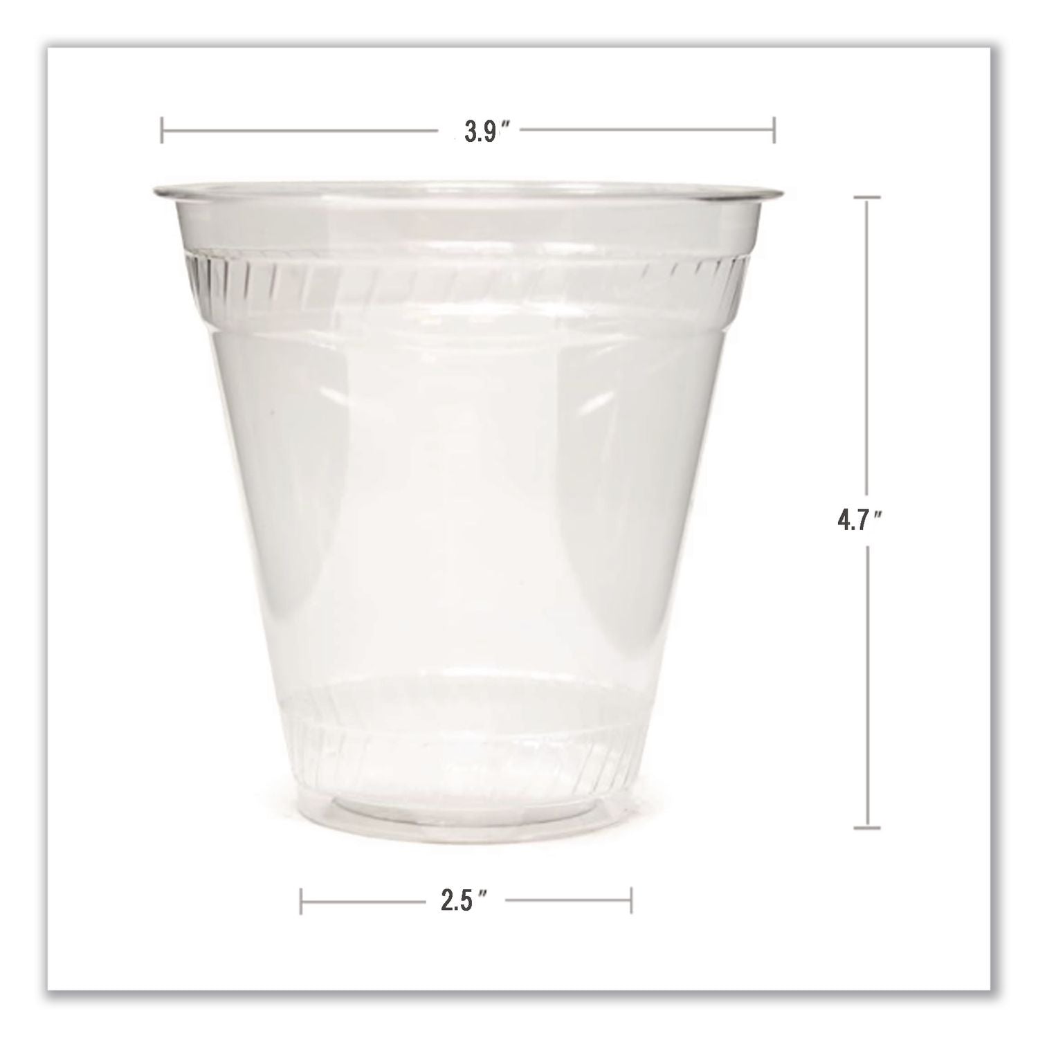 Greenware Cold Drink Cups, 16 oz, Clear, 50/Sleeve, 20 Sleeves/Carton