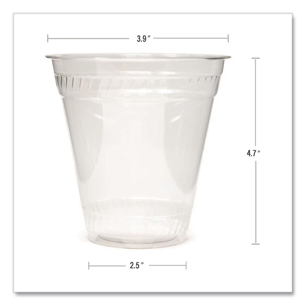 Kal-Clear PET Cold Drink Cups, 16 oz to 18 oz, Clear, 50/Sleeve, 20 Sleeves/Carton