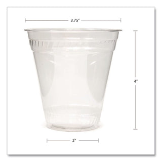 Kal-Clear PET Cold Drink Cups, 12 oz to 14 oz, Clear, Squat, 50/Sleeve, 20 Sleeves/Carton