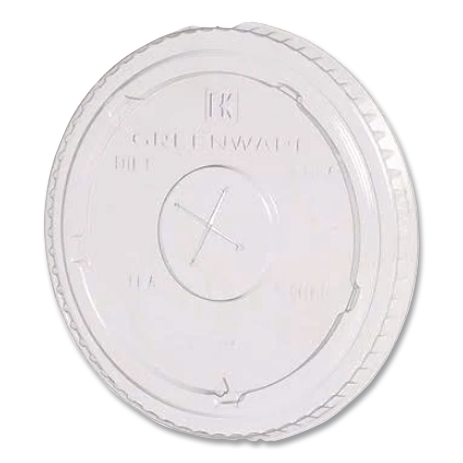 Greenware Cold Drink Lids, Fits 9 oz Old Fashioned Cups, 12 oz Squat Cups, 20 oz Cups Clear, 1,000/Carton