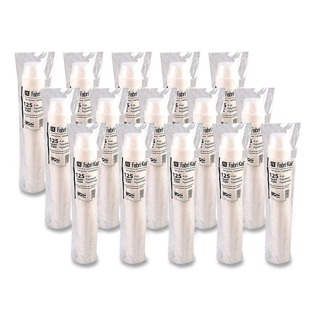 Portion Cups, 4 oz, Clear, 125/Sleeve, 20 Sleeves/Carton