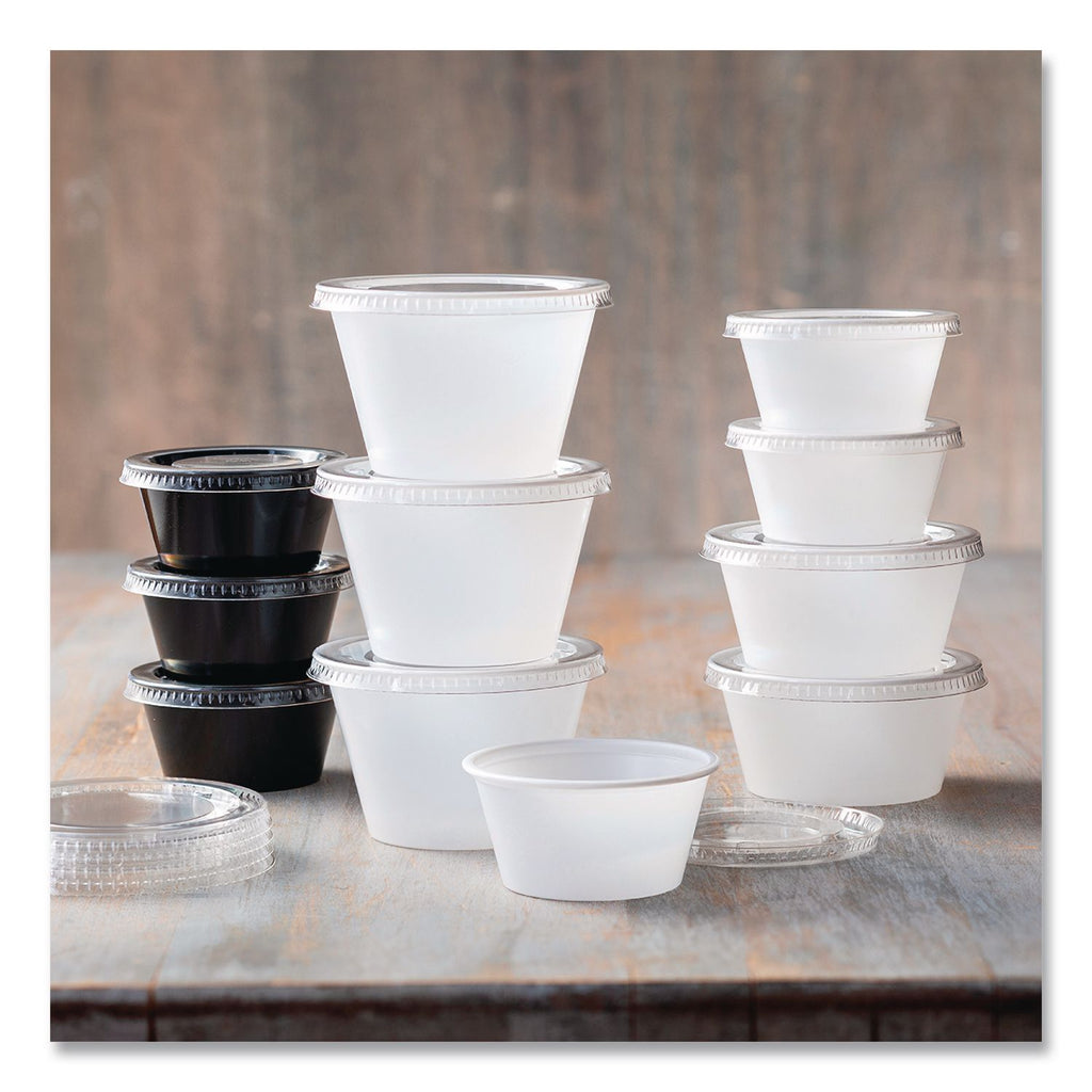 Portion Cups, 4 oz, Clear, 125/Sleeve, 20 Sleeves/Carton