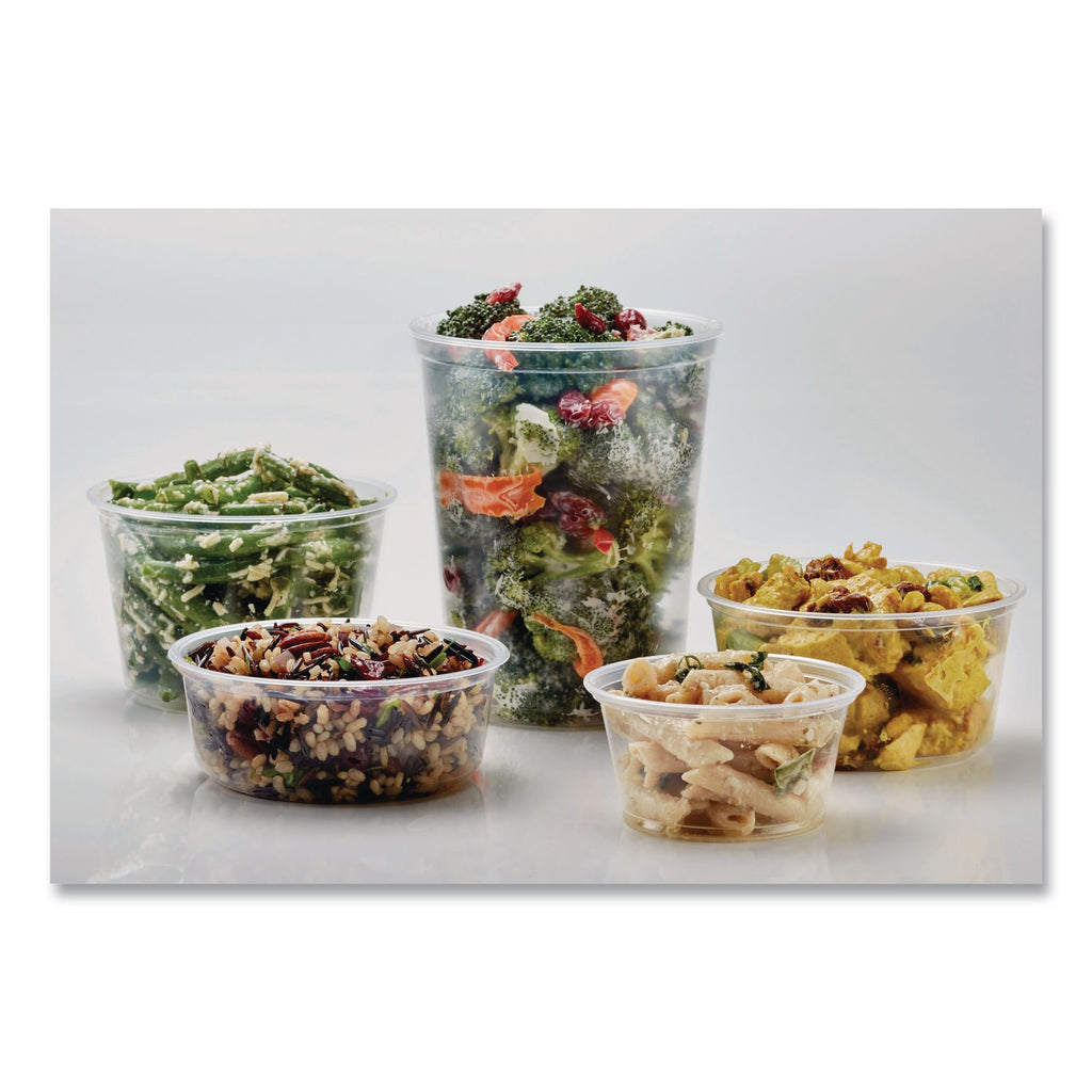 PolyPro Microwavable Deli Container Lids, Clear, Plastic, 500/Carton