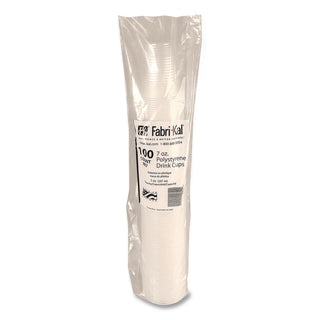 RK Ribbed Cold Drink Cups, 7 oz, Clear, 100 Bag, 25 Bags/Carton