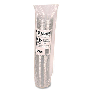 Portion Cup Lids, Fits 3.25 oz to 5.5 oz Cups, Clear, 2,500/Carton