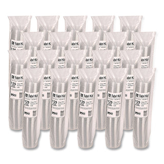 Portion Cup Lids, Fits 3.25 oz to 5.5 oz Cups, Clear, 2,500/Carton