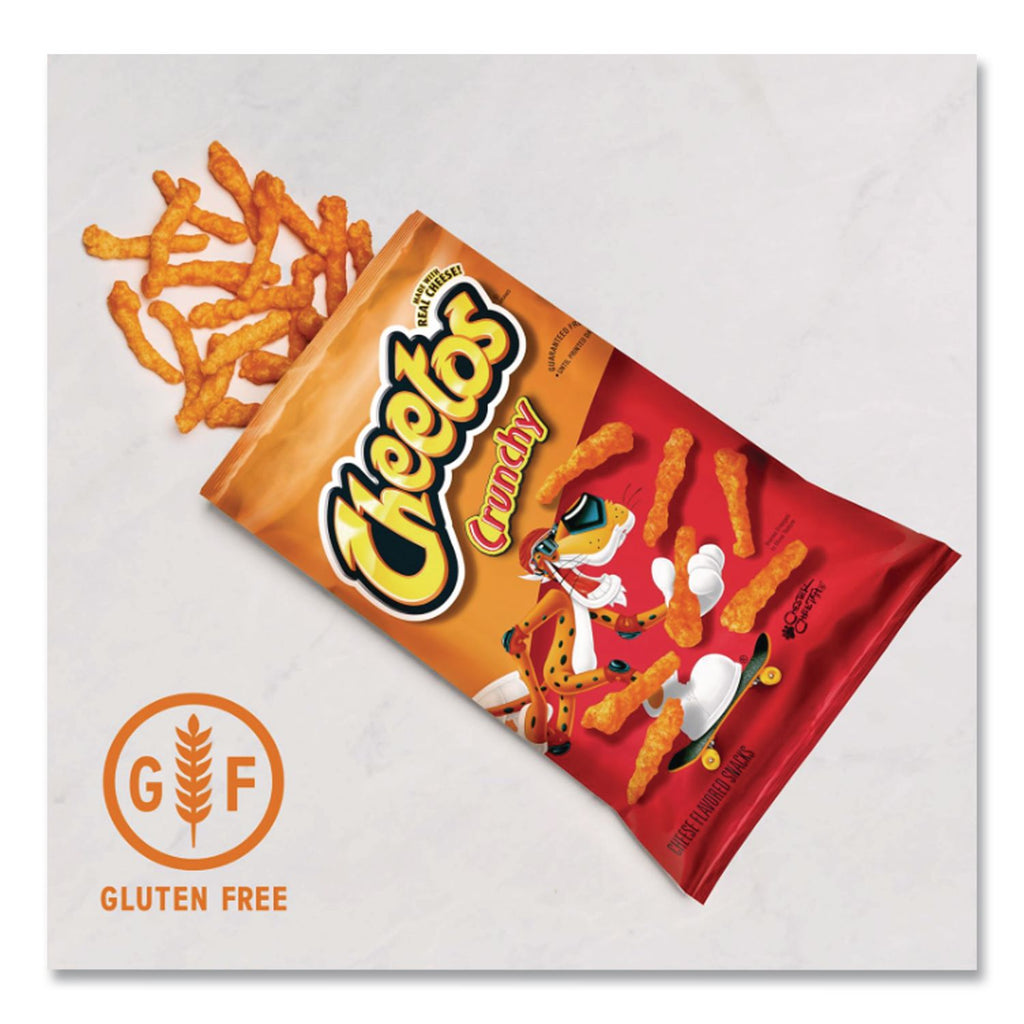 Crunchy Cheese Flavored Snacks, 2 oz Bag, 64/Carton