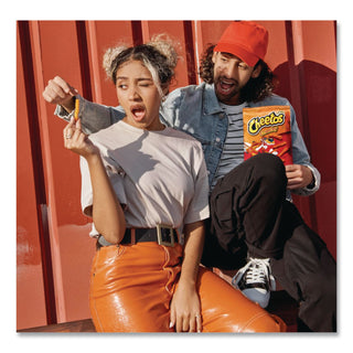 Crunchy Cheese Flavored Snacks, 2 oz Bag, 64/Carton