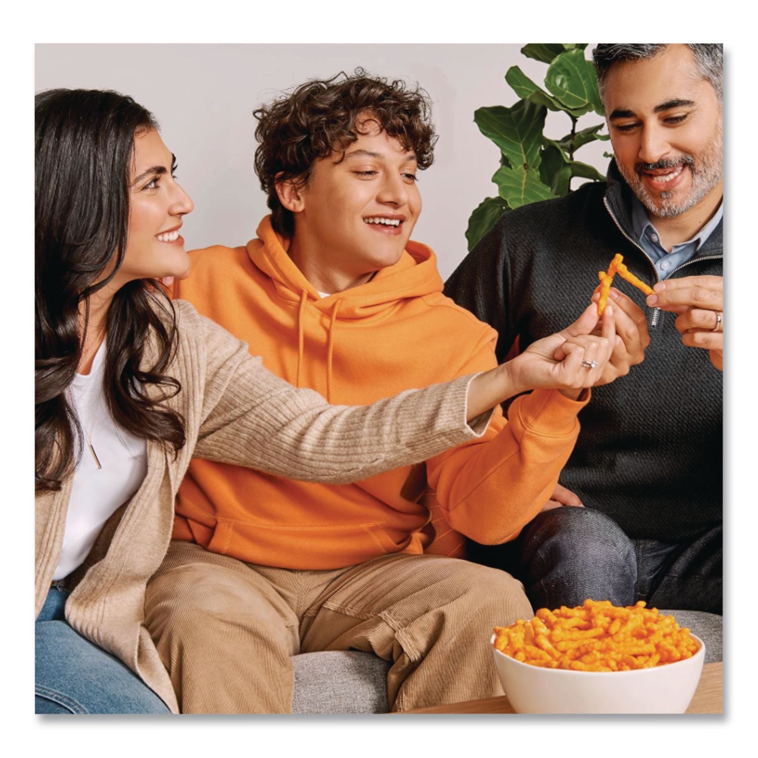 Crunchy Cheese Flavored Snacks, 2 oz Bag, 64/Carton