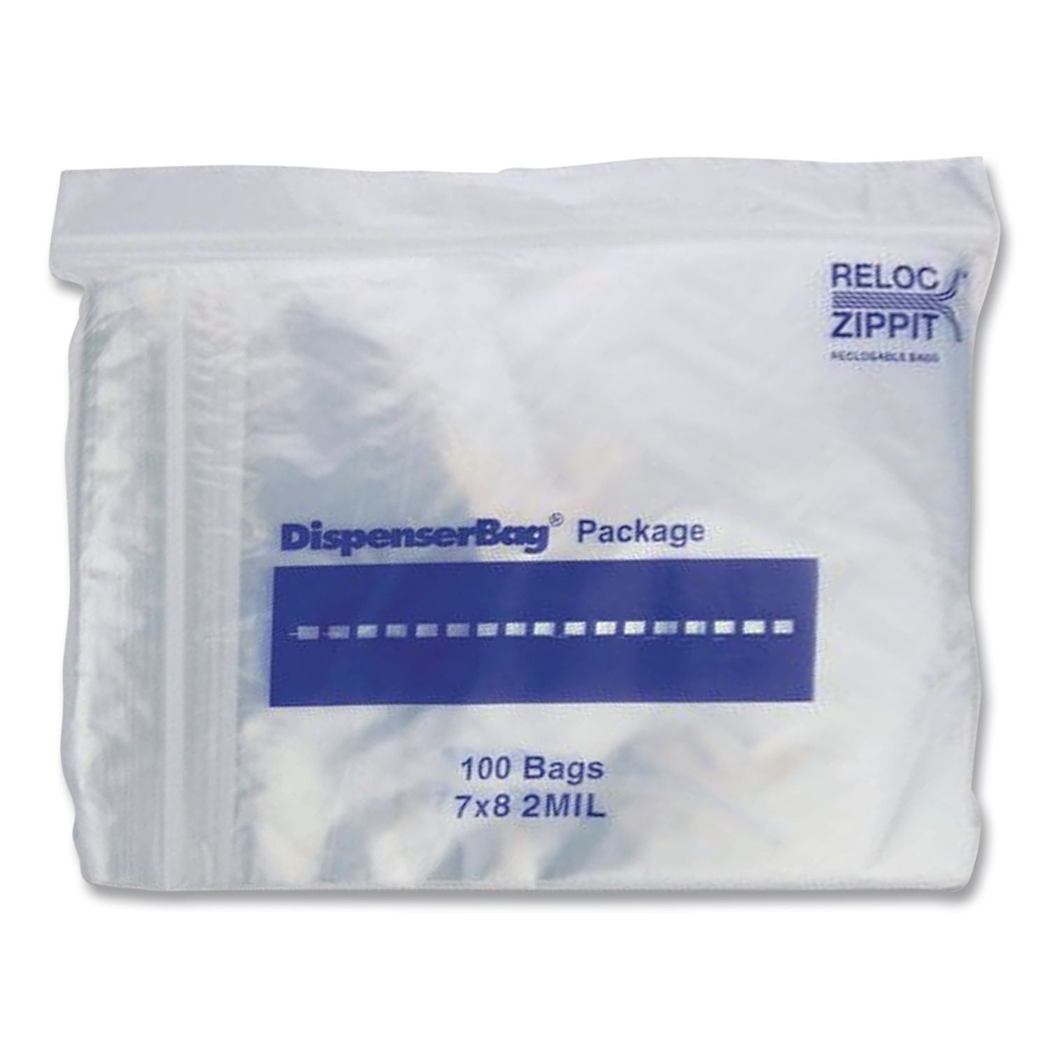 Plastic Zipper Bags, 2 mil, 7" x 8", Clear, 1,000 Bags/Box, 2 Boxes/Carton