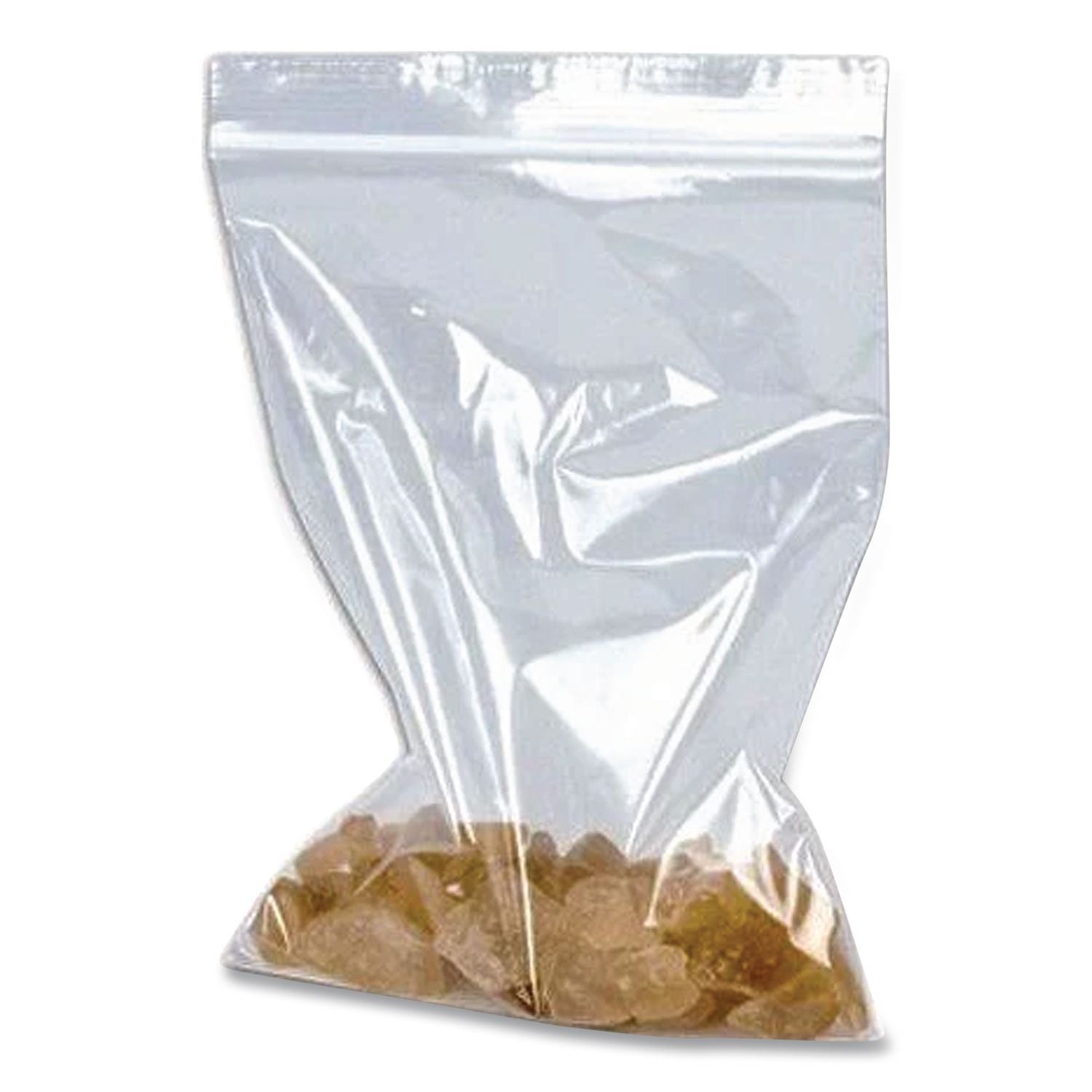 Plastic Zipper Bags, 2 mil, 7" x 8", Clear, 1,000 Bags/Box, 2 Boxes/Carton