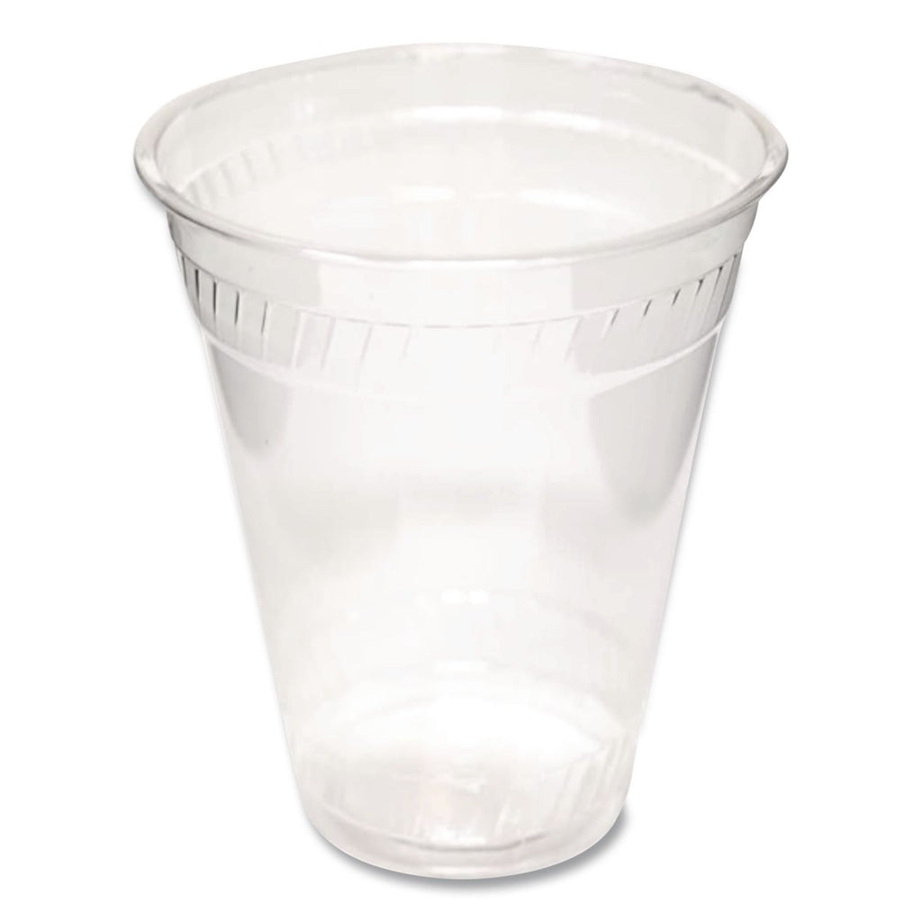 Greenware Cold Drink Lids, Fits 16 oz, 18 oz, 24 oz Cups, X-Slot, Clear, 1,000/Carton