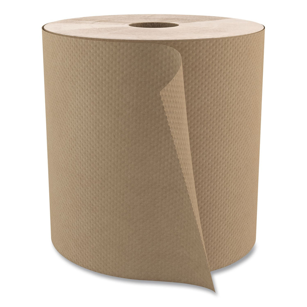 Select Roll Paper Towels, 1-Ply, 7.9" x 800 ft, Natural, 6/Carton