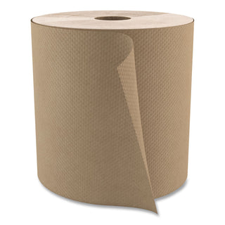 Select Roll Paper Towels, 1-Ply, 7.9" x 800 ft, Natural, 6/Carton