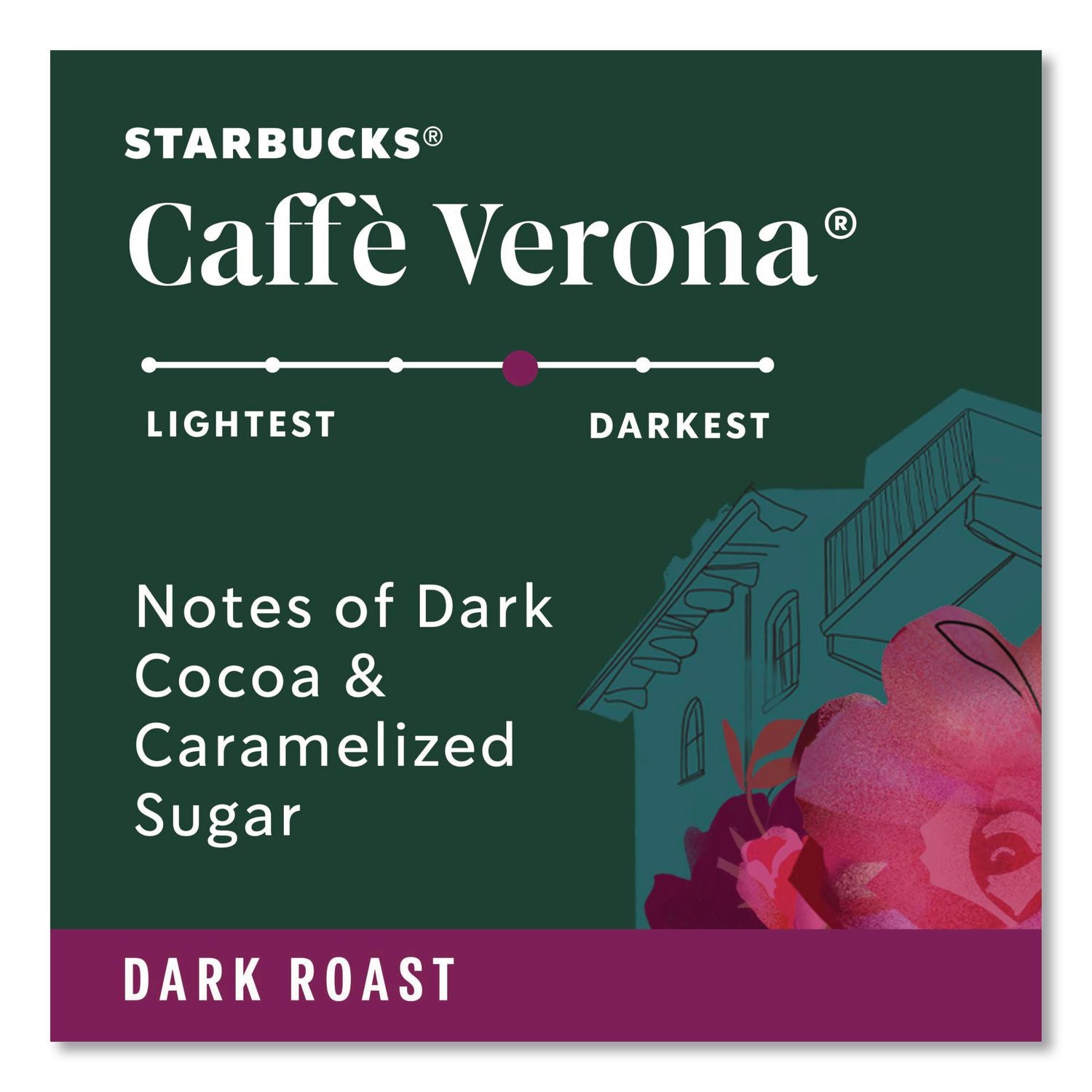 Caffe Verona Coffee K-Cups Pack, 24/Box, 4 Boxes/Carton