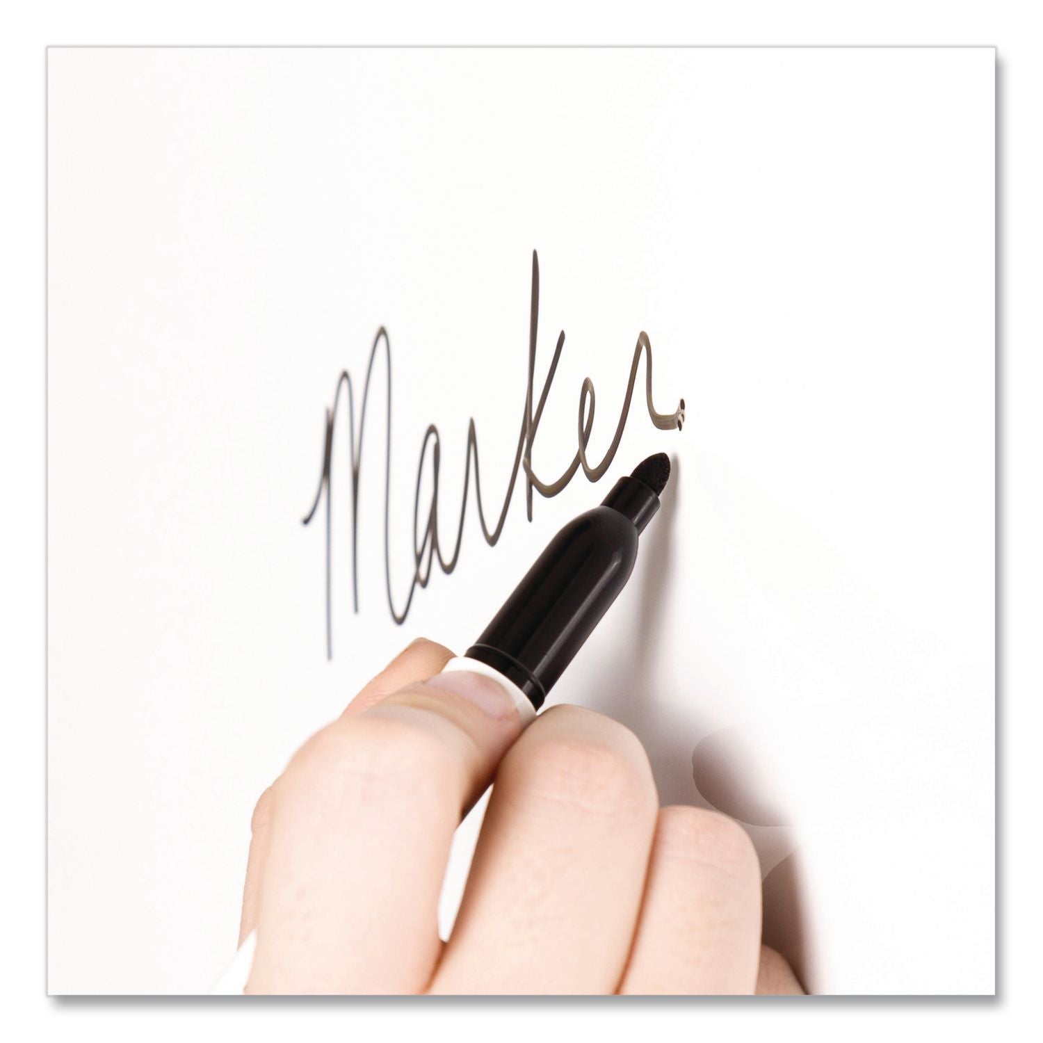 Floating Glass Dry Erase Board, 35 x 23, White