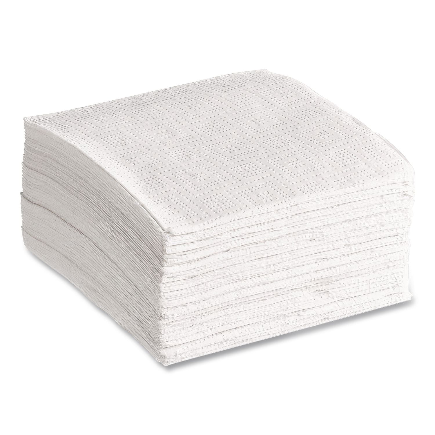 100% Recycled Napkins, 1-Ply, 11 1/2 x 12 1/2, White, 250/Pack, 12 Packs/Carton