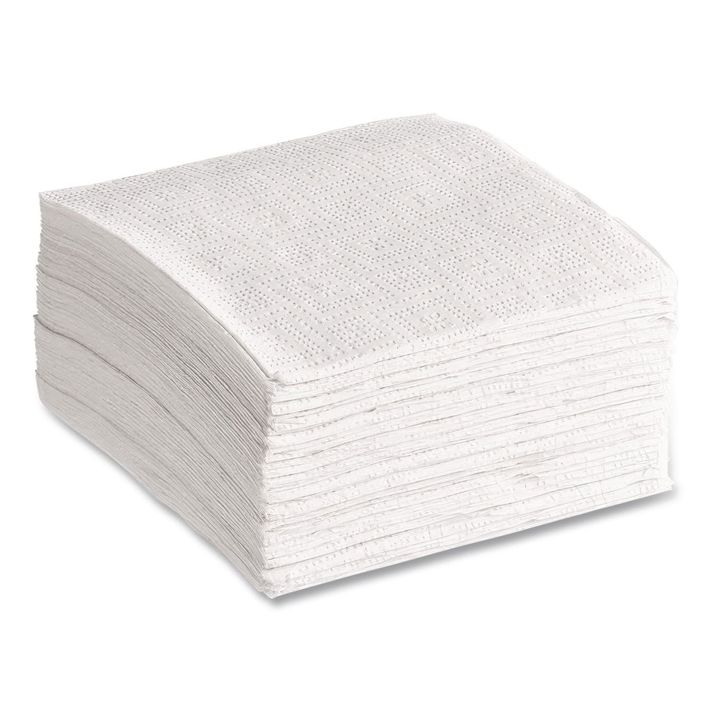 100% Recycled Napkins, 1-Ply, 11 1/2 x 12 1/2, White, 250/Pack