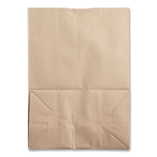 Grocery Paper Bags, 75 lb Capacity, 1/6 BBL, 12" x 7" x 17", Kraft, 400 Bags