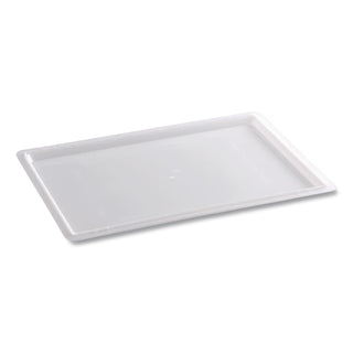 Food/Tote Box Lids, 26 x 18, White, Plastic