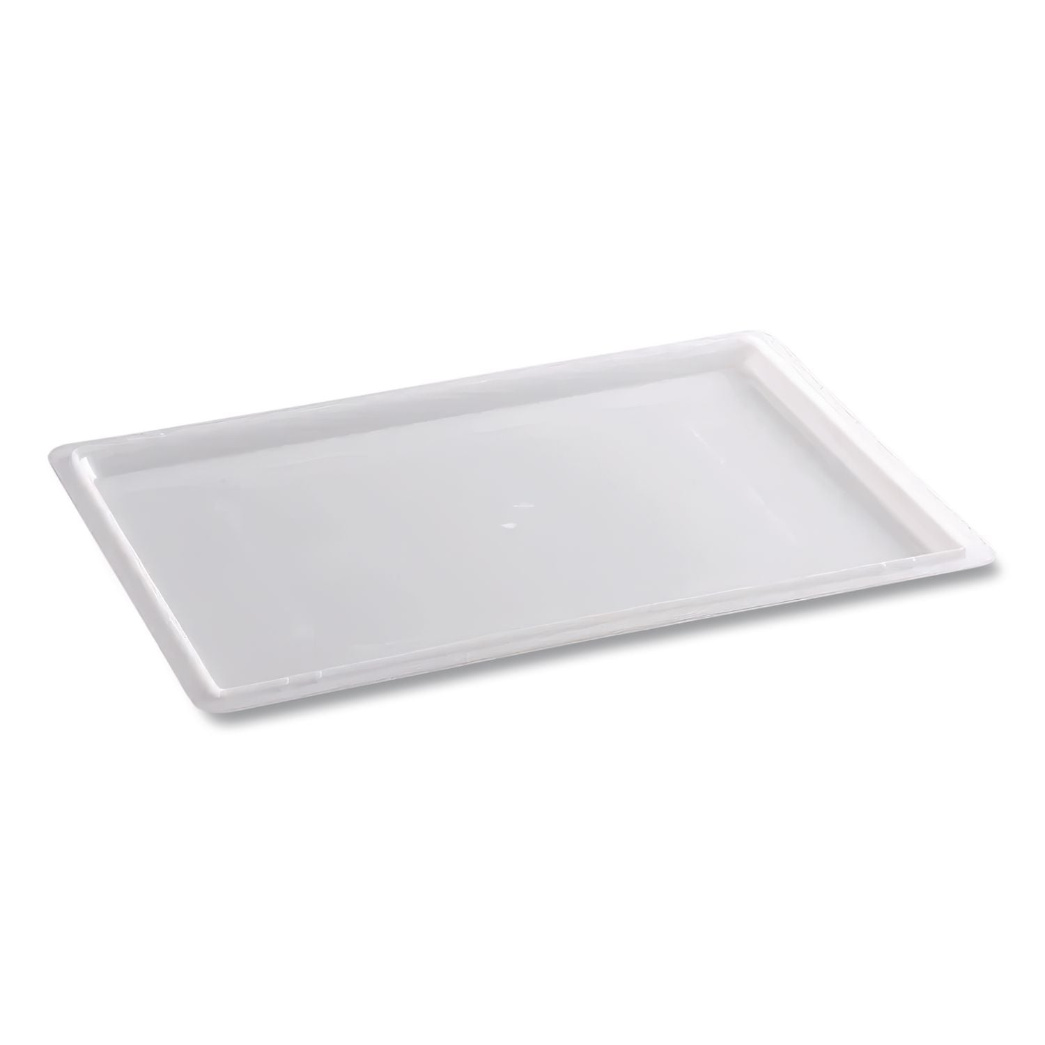 Food/Tote Box Lids, 26 x 18, White, Plastic