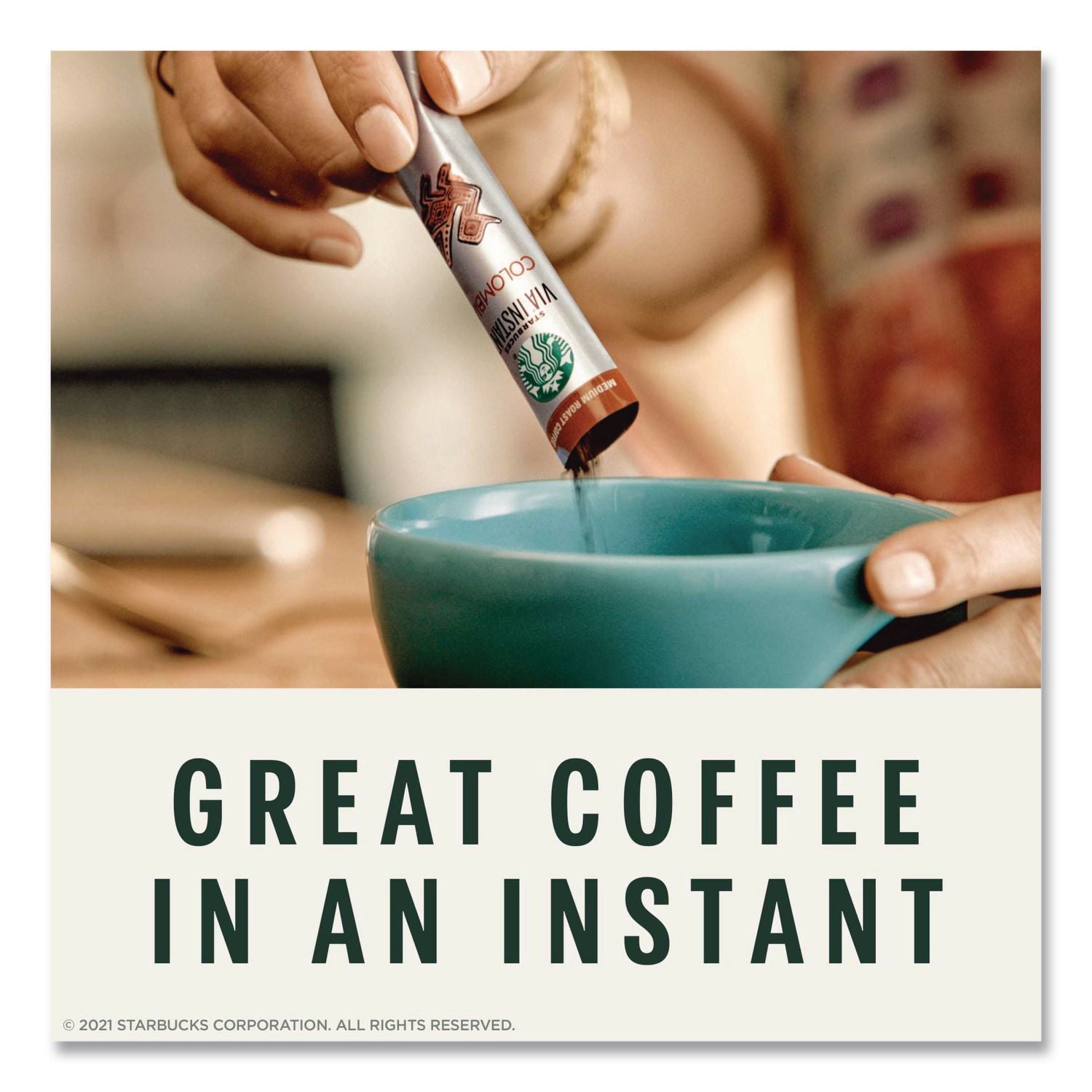 VIA Ready Brew Coffee, 0.11 oz, Italian Roast, 8/Pack, 12 Packs/Carton