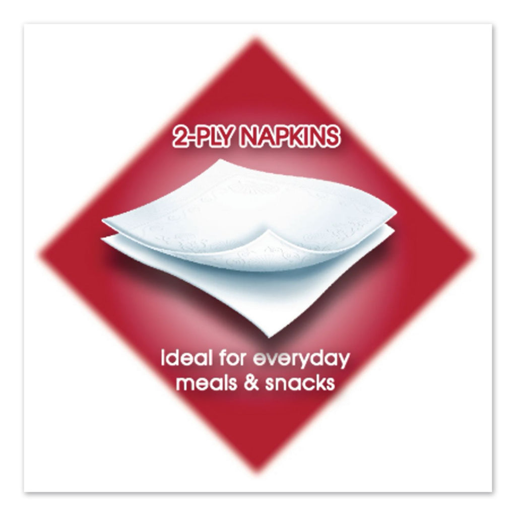 Vanity Fair Everyday Dinner Napkins, 2-Ply, White, 300/Pack